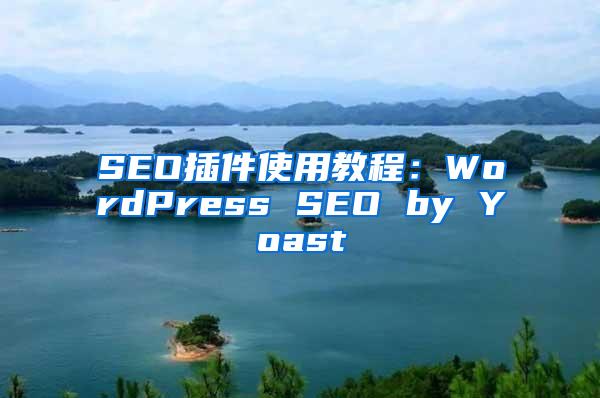 SEO插件使用教程：WordPress SEO by Yoast