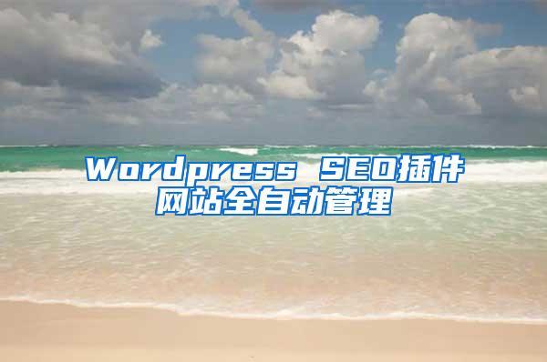 Wordpress SEO插件网站全自动管理