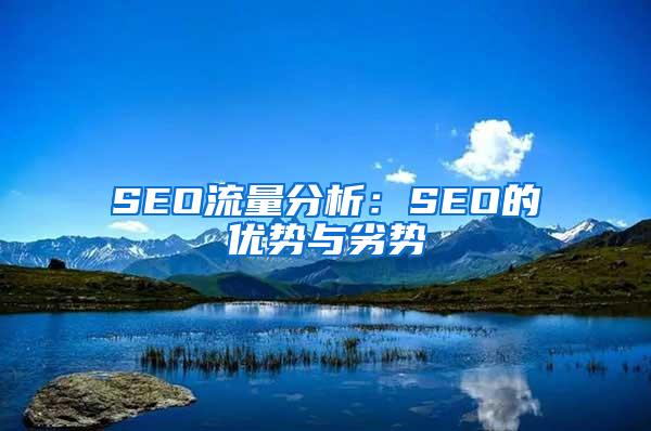 SEO流量分析：SEO的优势与劣势