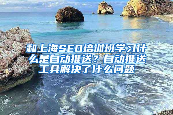 和上海SEO培训班学习什么是自动推送？自动推送工具解决了什么问题