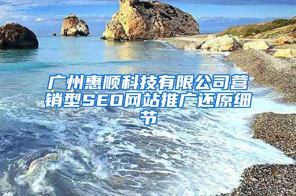 广州惠顺科技有限公司营销型SEO网站推广还原细节