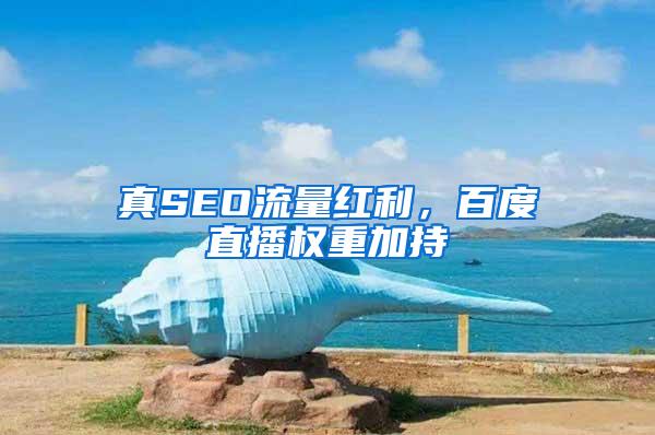 真SEO流量红利，百度直播权重加持