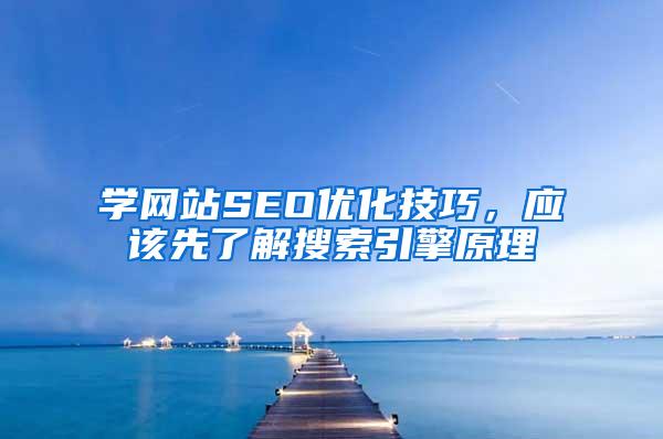 学网站SEO优化技巧，应该先了解搜索引擎原理