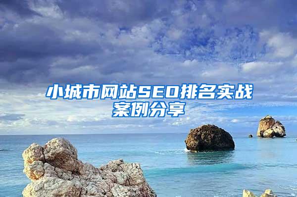 小城市网站SEO排名实战案例分享