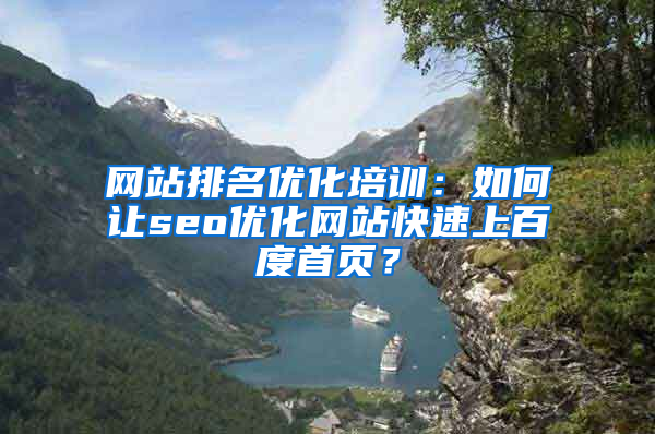 网站排名优化培训：如何让seo优化网站快速上百度首页？