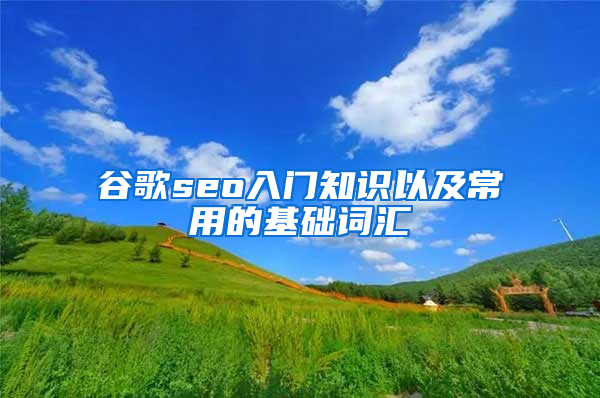 谷歌seo入门知识以及常用的基础词汇