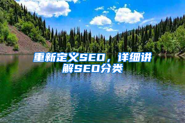 重新定义SEO，详细讲解SEO分类