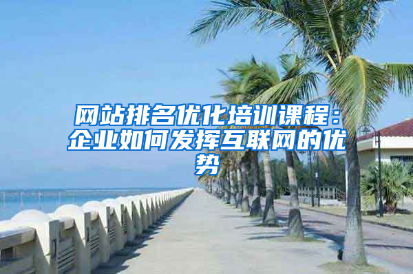 网站排名优化培训课程：企业如何发挥互联网的优势