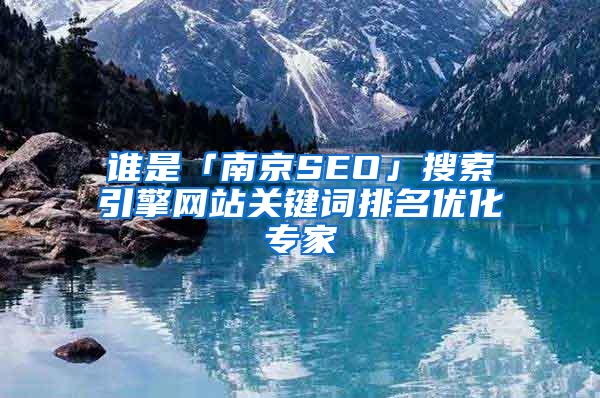 谁是「南京SEO」搜索引擎网站关键词排名优化专家