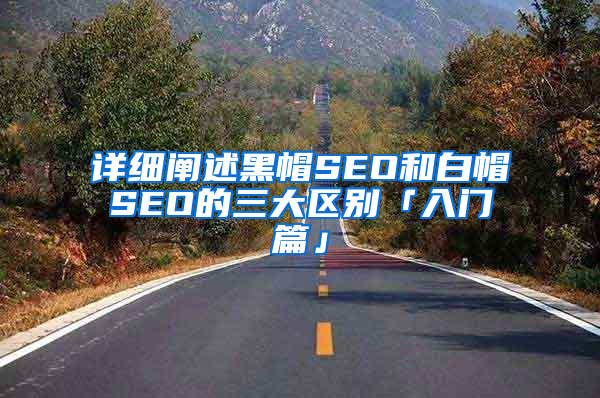 详细阐述黑帽SEO和白帽SEO的三大区别「入门篇」