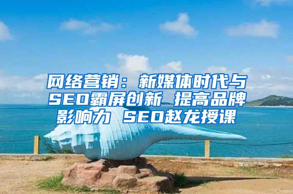 网络营销：新媒体时代与SEO霸屏创新 提高品牌影响力 SEO赵龙授课