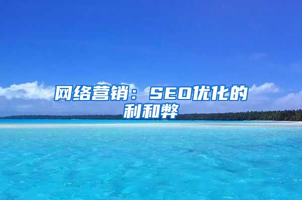 网络营销：SEO优化的利和弊