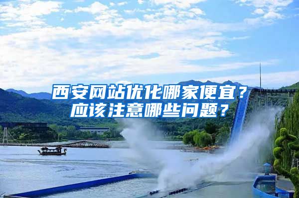西安网站优化哪家便宜？应该注意哪些问题？
