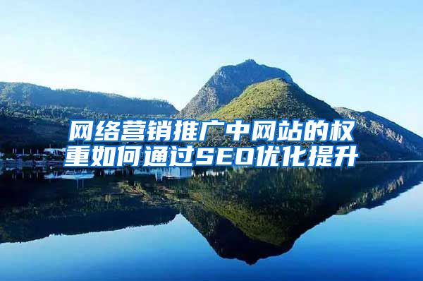 网络营销推广中网站的权重如何通过SEO优化提升
