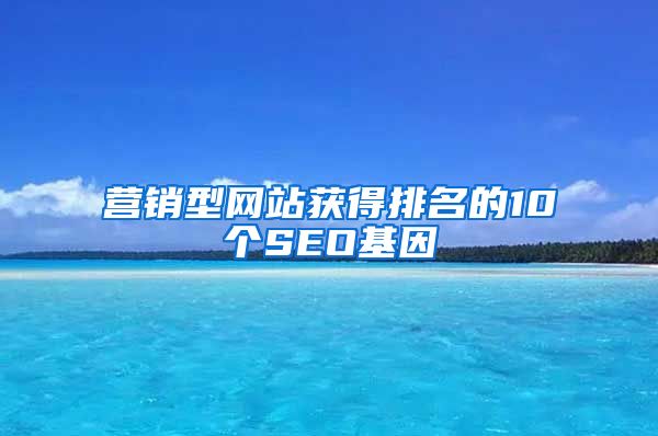 营销型网站获得排名的10个SEO基因