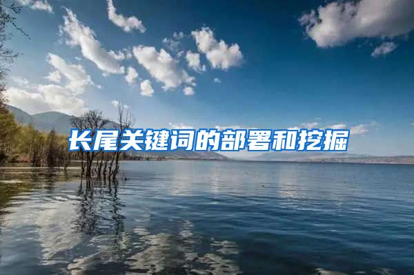 长尾关键词的部署和挖掘