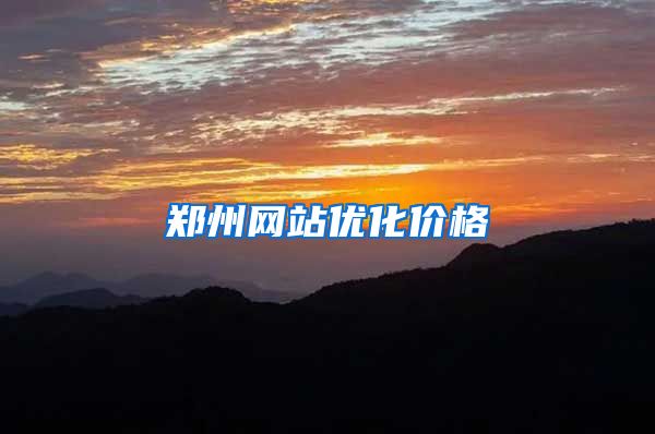 郑州网站优化价格